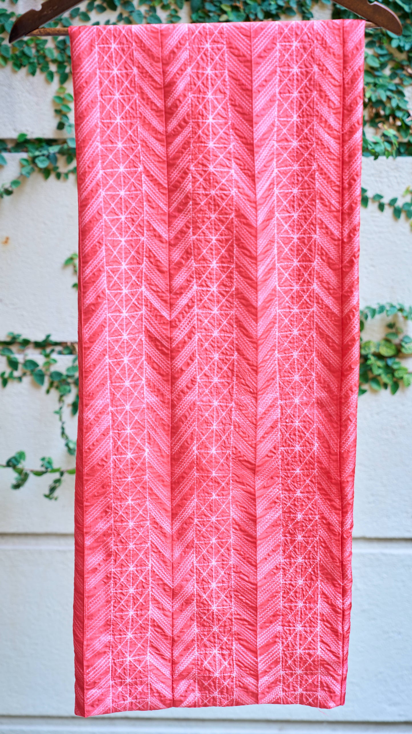 Coral Pink Nui Shibori Handcrafted Mulberry Silk Fabric – 2.5mts – handcrafted cotton – Handcrafted in India