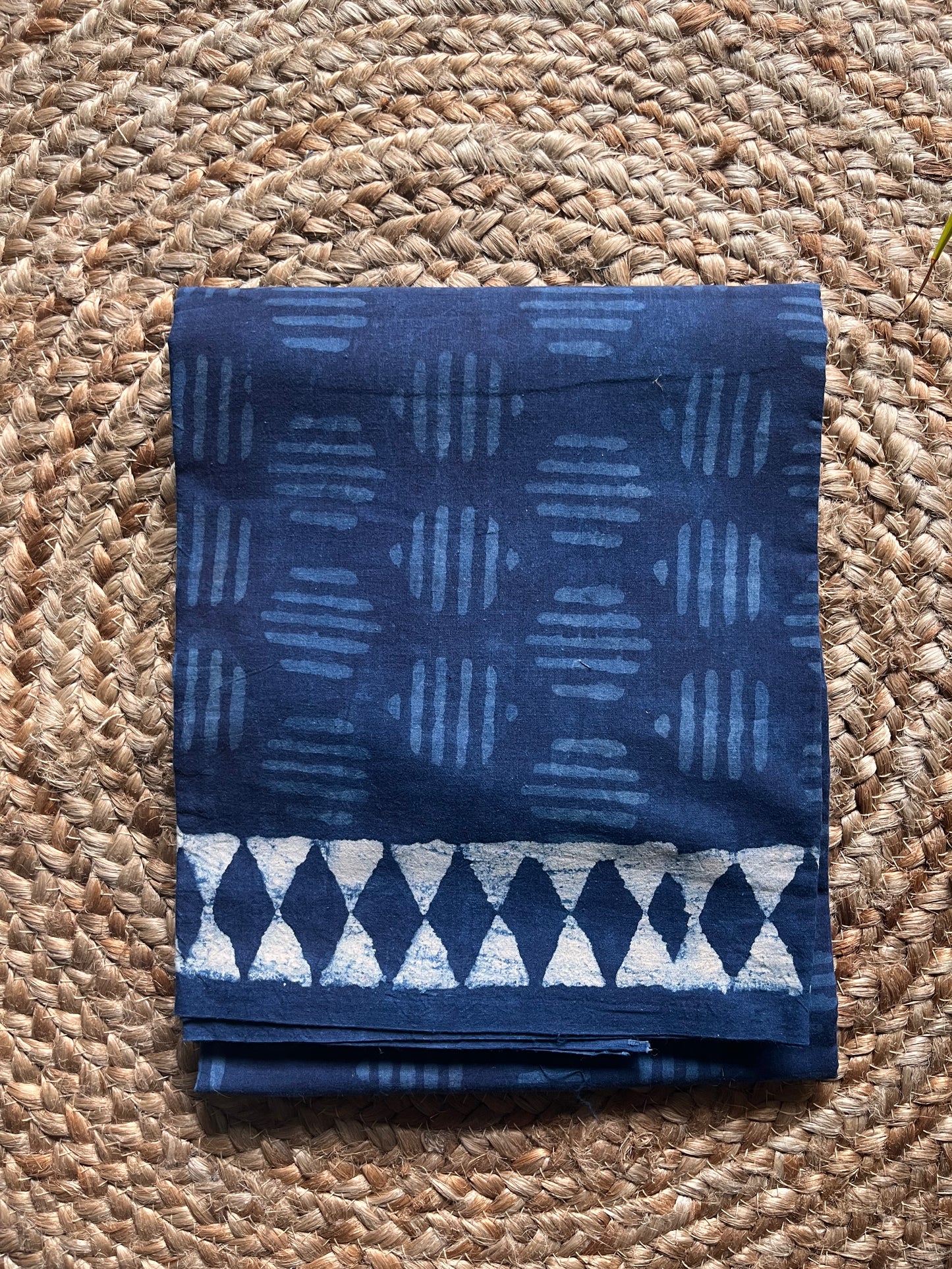Neelima – Indigo Kota Doria & Cotton Handblock Suit Set – handcrafted cotton – Handcrafted in India