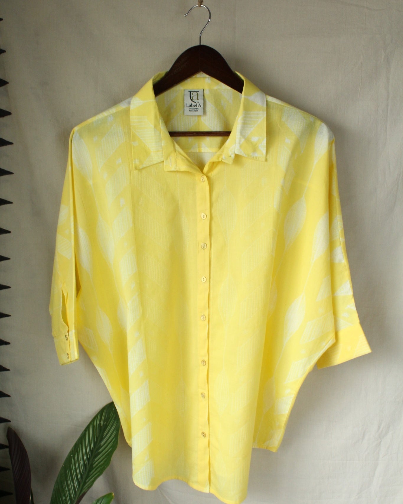 Anira - Yellow Cotton Shirt by LabelA