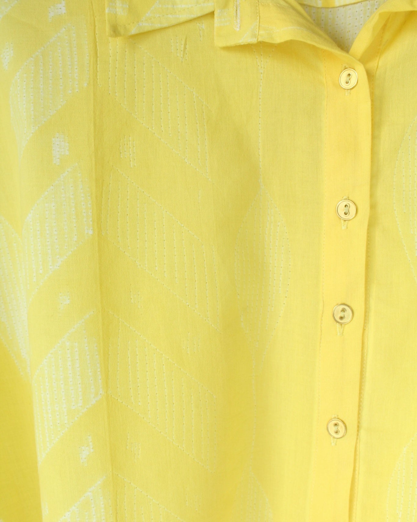Anira - Yellow Cotton Shirt by LabelA