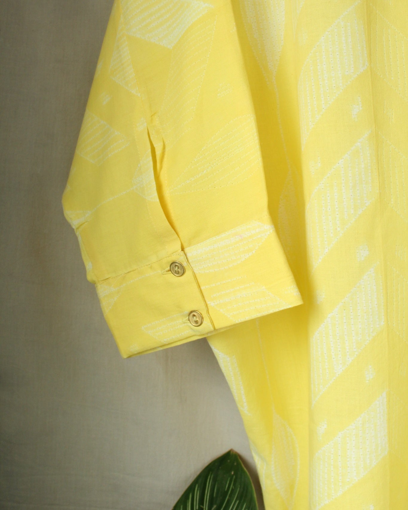 Anira - Yellow Cotton Shirt by LabelA