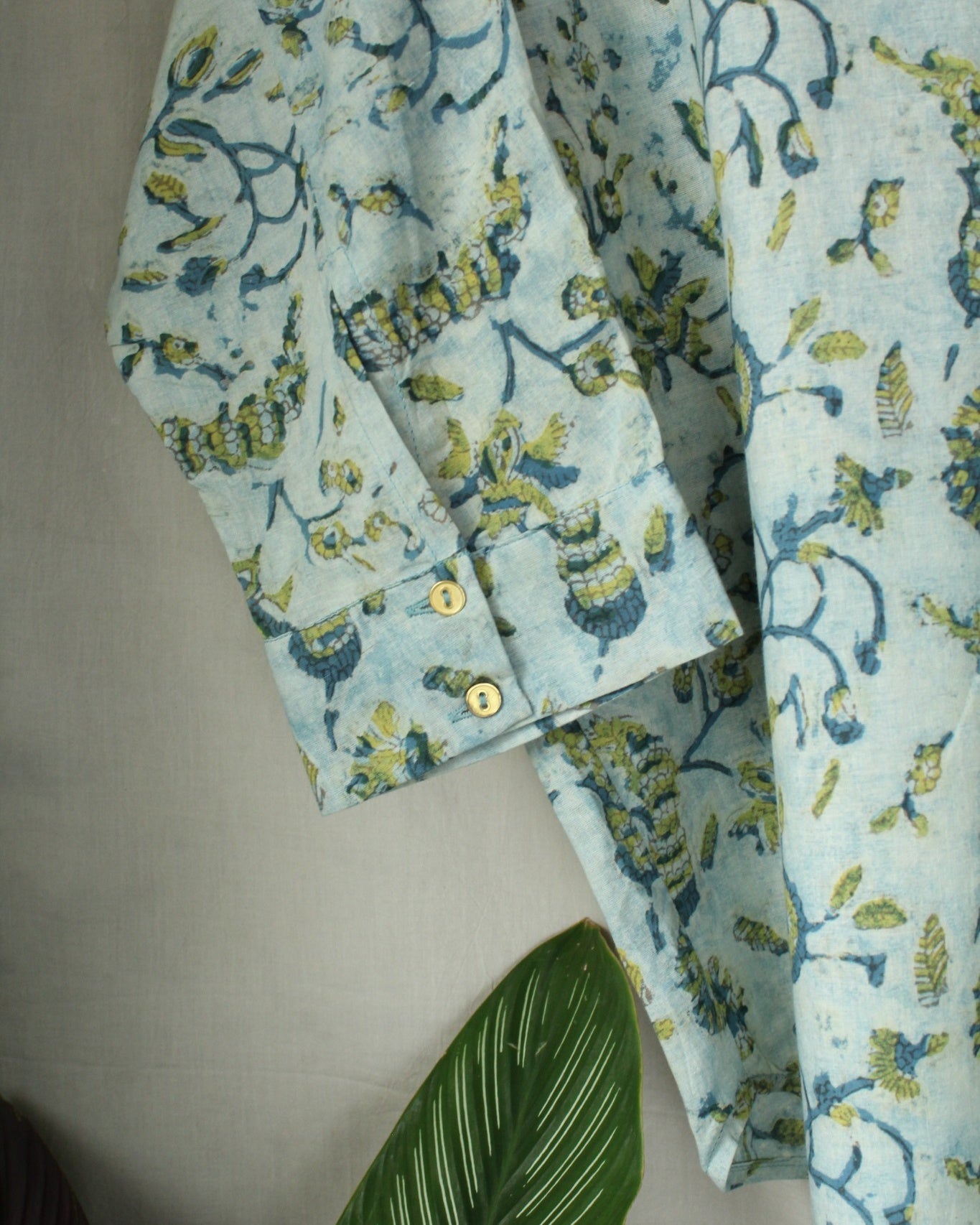 Avyukta - Blue Cotton Shirt by LabelA