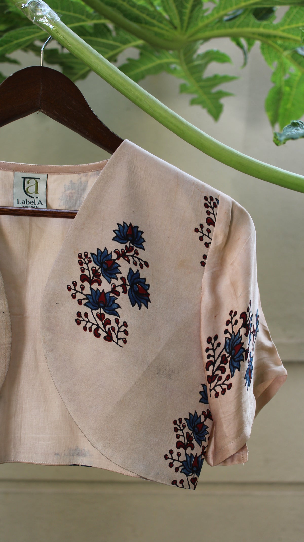Aarika — Beige Ajrakh Modal Dress