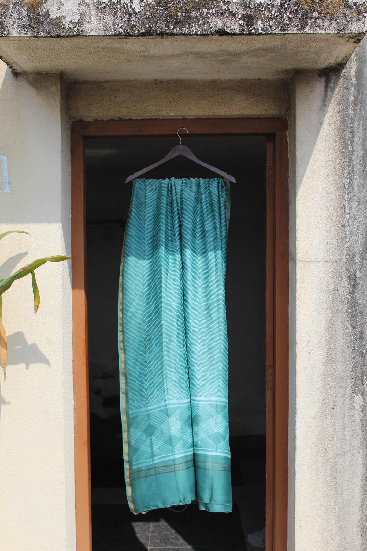 Aarya — Berry Nui Shibori Chanderi Silk Suit &amp; Dupatta Set